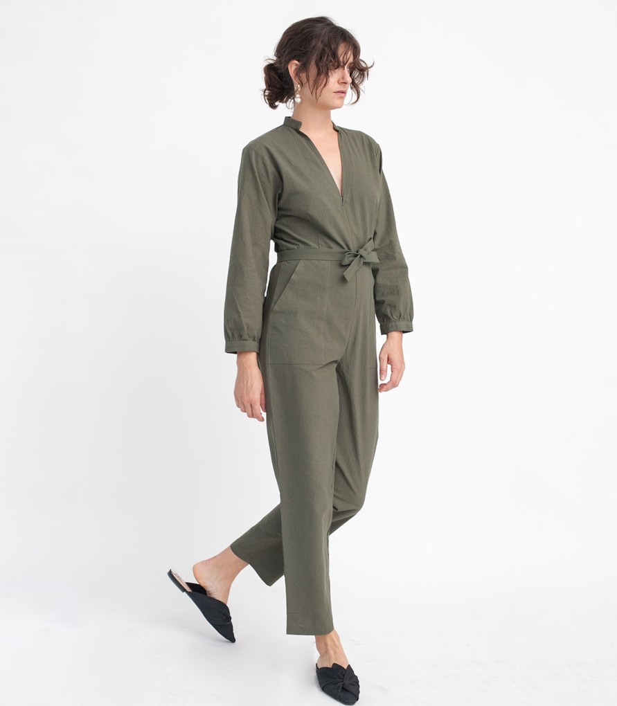 Clothing Loup | Green Mona Jumpsuit