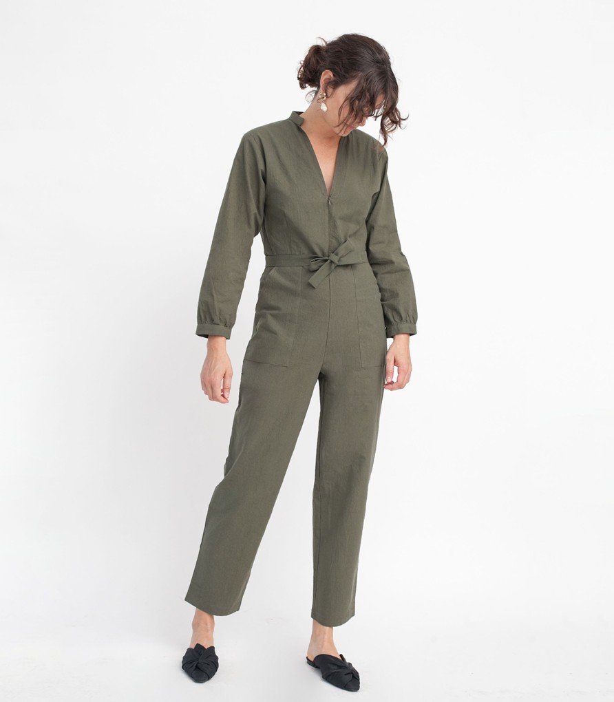 Clothing Loup | Green Mona Jumpsuit