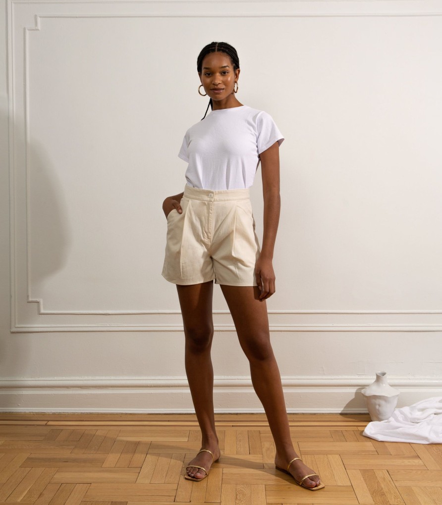 Clothing Loup | Ivory Margo Shorts