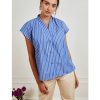 Clothing Loup | Blue Stripe Sienna Top