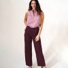 Clothing Loup | Maroon Bessette Pants