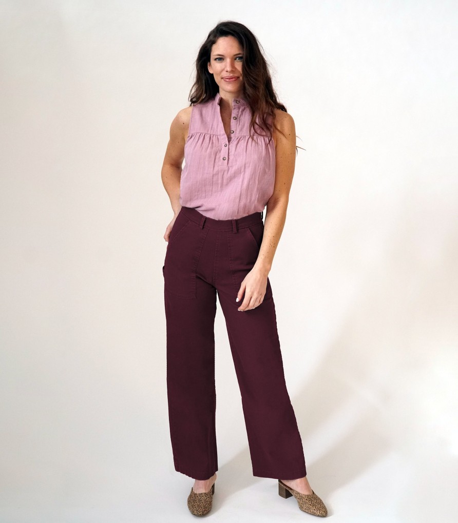 Clothing Loup | Maroon Bessette Pants