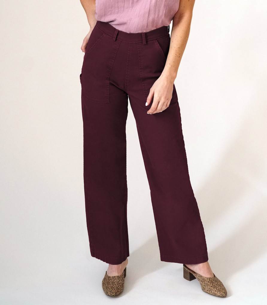 Clothing Loup | Maroon Bessette Pants