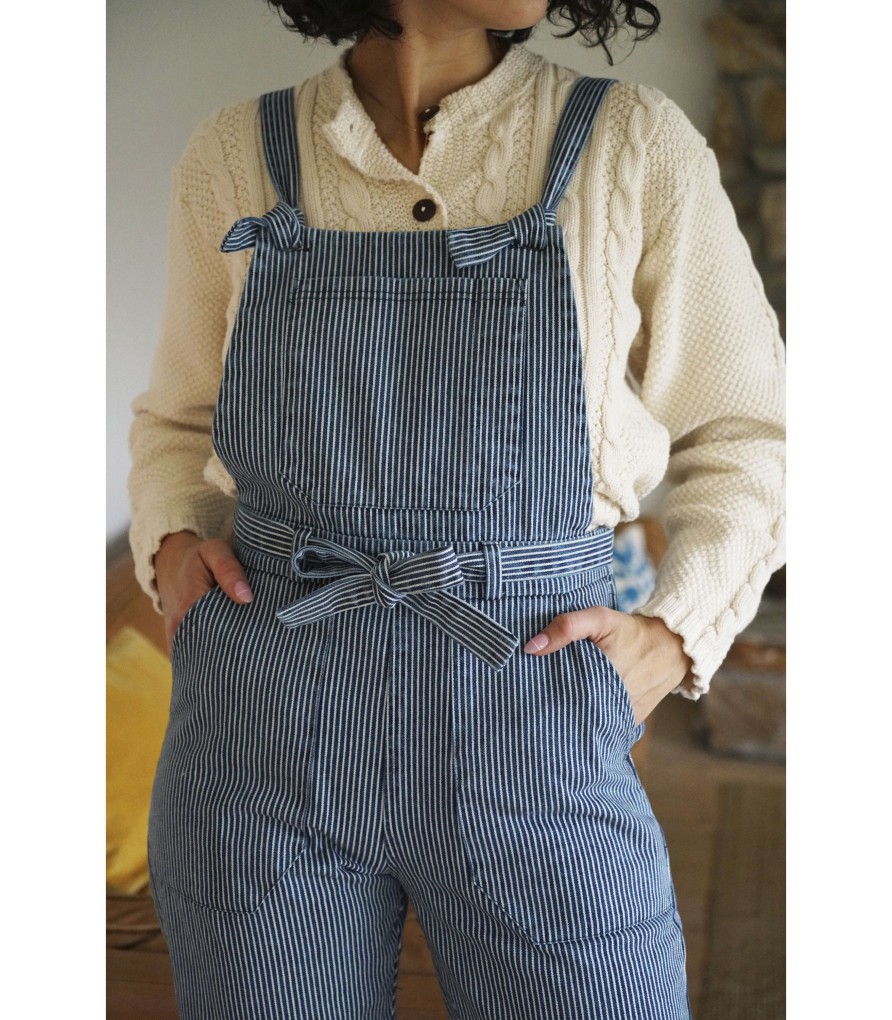 Clothing Loup | Railroad Stripe Fiona Overalls