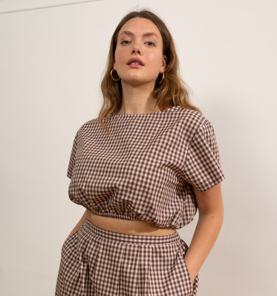 Clothing Loup | Gingham Ivy Top