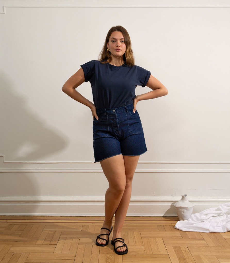 Clothing Loup | Dark Indigo Simone Shorts