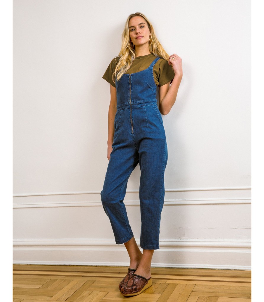 Clothing Loup | Washed Indigo Claudia Jumpsuit